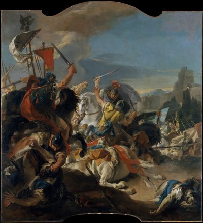 Vercellaeの戦いの描写 作： Giovanni Battista Tiepolo